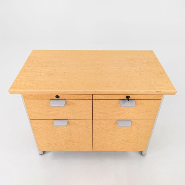 1990s Propeller Credenza Cabinet by Emanuela Frattini for Knoll in Maple 2x Available Online now