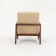 1960s Lewis Butler for Knoll 655 Arm Chair in Walnut with Tan Fabric Online now