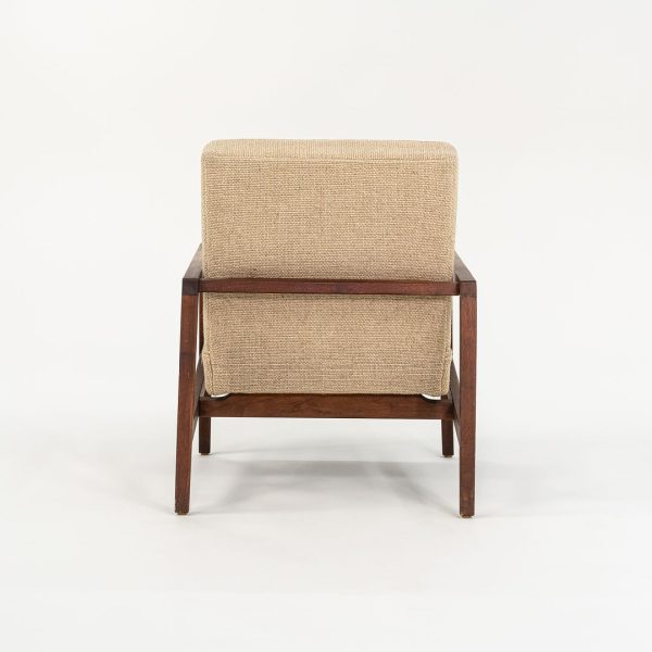 1960s Lewis Butler for Knoll 655 Arm Chair in Walnut with Tan Fabric Online now