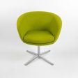 2016 Bob Guest Swivel Chair, Model 231 by Pearson Lloyd for Walter Knoll   Coalesse in Green Fabric 2x Available Online Sale