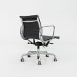 2010s Herman Miller Eames Aluminum Group Management Desk Chair in Black Leather 4x Available Online now