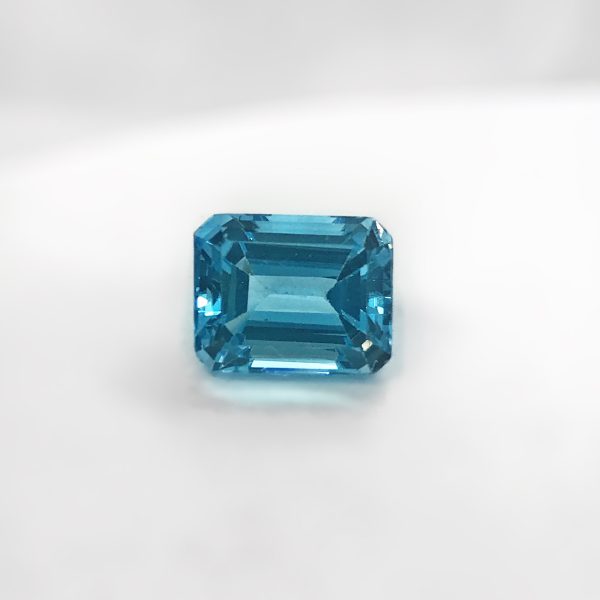 Gemstone Genuine Swiss Blue Topaz Emerald Cut loose Hot on Sale