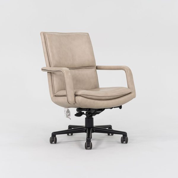 2010s Elite Desk Chair, Model 597-5 by Ed Keilhauer for Keilhauer in Beige Leather Multiple Available Online now