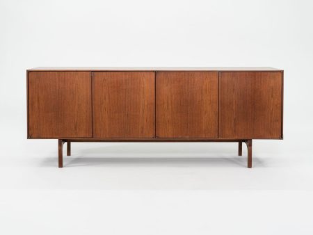 1960s Florence Knoll Walnut Four Door Credenza, Model 541 w  Original Label Online