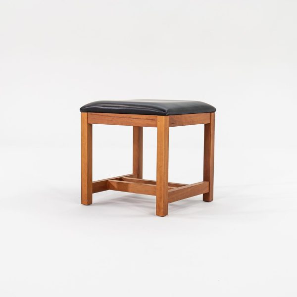 1990 Mission-Style Stool by Thomas Moser in Solid Cherry Hardwood Sets Available Hot on Sale