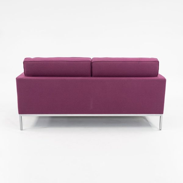 2015 Florence Knoll Settee Sofa, Model 1205S2 by Florence Knoll for Knoll in Purple Fabric Online Hot Sale