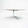 2010 Florence Knoll Dining Table   Desk in Brown Emperador Marble 78 x 48 inch For Cheap