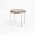 1960s Round Steel and Marble Side Table by Gordon Bunshaft and Davis Allen for SOM Design Online Hot Sale