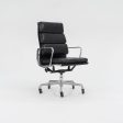 2002 Soft Pad Executive Chair, EA437 by Ray and Charles Eames for Herman Miller in Black Leather 12+ Available Cheap