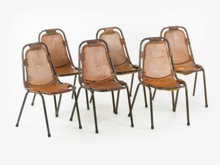 1960s Dal Vera Stacking Chairs for Charlotte Perriand Les Arcs Resort Set of 6 Sale