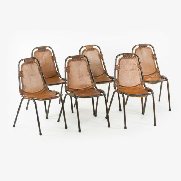 1960s Dal Vera Stacking Chairs for Charlotte Perriand Les Arcs Resort Set of 6 Sale