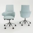 2018 Coalesse Steelcase Massaud Mid-Back Desk Chair with Integrated Arms and 5-Star Base, 5X Available Discount