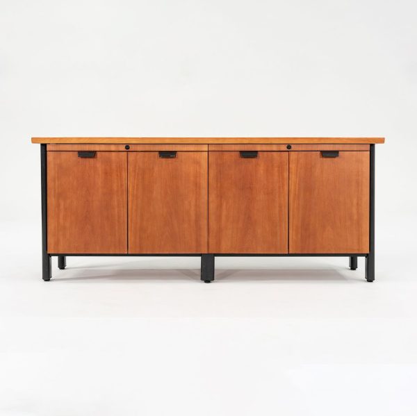 1990s Propeller Credenza Cabinet by Emanuela Frattini for Knoll International in Cherry Discount