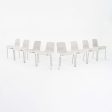 2008 Set of Eight Poul Kjaerholm for Fritz Hansen PK8 Dining Chairs in Grey Fabric with White Shells For Discount