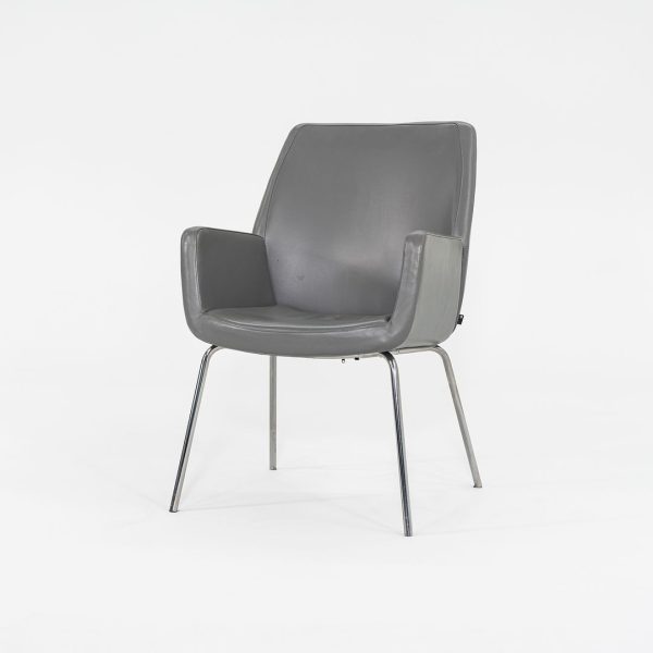 2014 Bindu Mid-Back Guest Chair by Brian Kane for Coalesse in Grey Leather 17x Available For Cheap