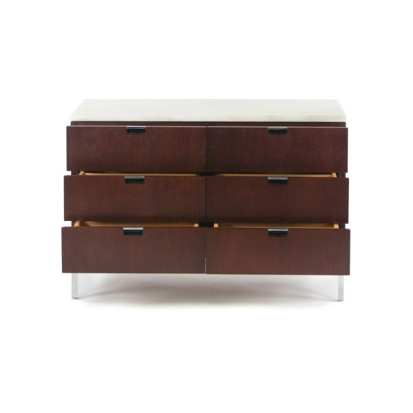 1970s Florence Knoll International 6 Drawer Credenza Dresser Cabinet with Marble Top Online Hot Sale