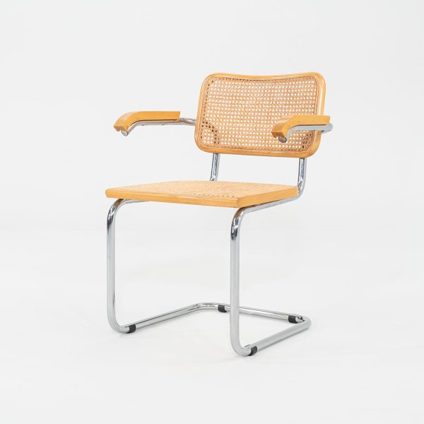 C. 1980s Cesca B64 Dining Arm Chair by Marcel Breuer for Thonet, 7x Available Discount