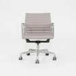 2010s Herman Miller Eames Aluminum Management Desk Chair in Grey Leather 3x Available Online Sale