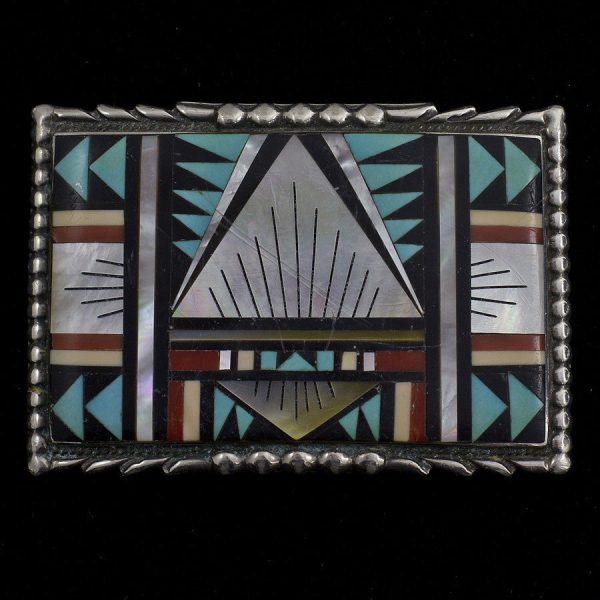 AD Zuni Bolo and Buckle Set - Sterling Silver For Cheap