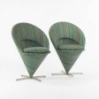 1960s Pair of Verner Panton Cone Chairs Made in Denmark for Plus-Linje Vitra Sale