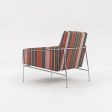 2005 Series 3300 Easy Chair by Arne Jacobsen for Fritz Hansen in Striped Fabric 2x Available Online now