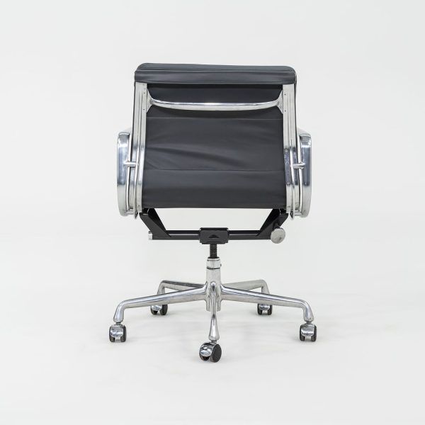 2010s Herman Miller Eames Soft Pad Management Desk Chair in Grey Leather Sale