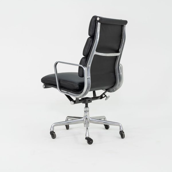 2010s Herman Miller Eames Soft Pad Executive Desk Chair in Black Leather Supply