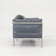 1980s In Style of A Pair of Le Corbusier Jeanneret Perriand LC3 Lounge Chairs in Blue Leather Fashion