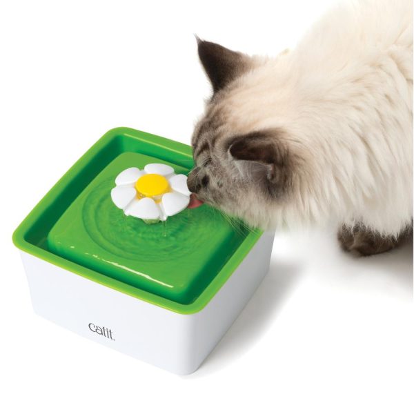 Catit Small Cat & Kitten Drinking Water Mini Flower Fountain 1.5L Cheap