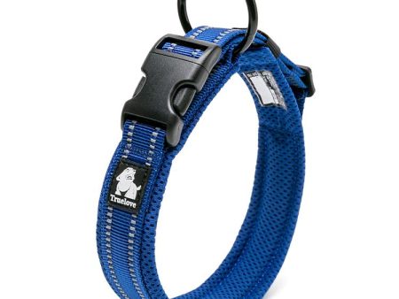 Truelove Dog Puppy Collars Airmesh Reflective Royal Blue 8 Sizes Cheap