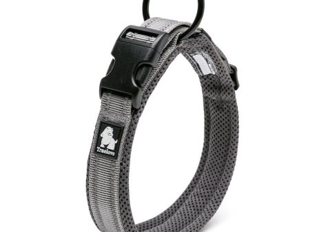 Truelove Dog Puppy Collars Airmesh Reflective Grey 8 Sizes on Sale