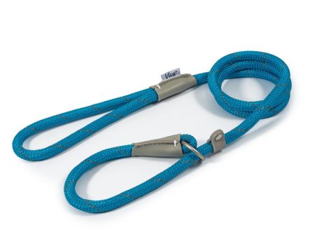 Ancol Viva Dog Rope Slip Lead Reflective Weave Blue 4 Sizes Online Sale