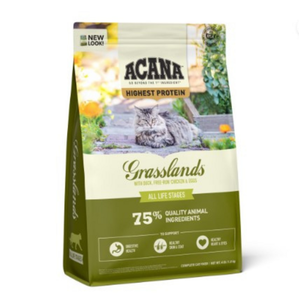 ACANA Highest Protein Grasslands Dry Cat Food Discount