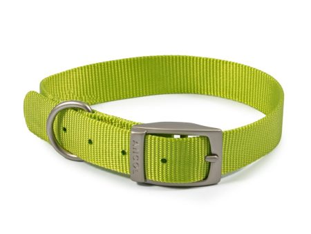 Ancol Viva Dog & Puppy Buckle Collars Nylon Lime 5 Sizes Online Sale