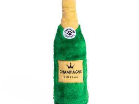 ZippyPaws Happy Hour Crusherz Champagne Plush Dog Toy Cheap