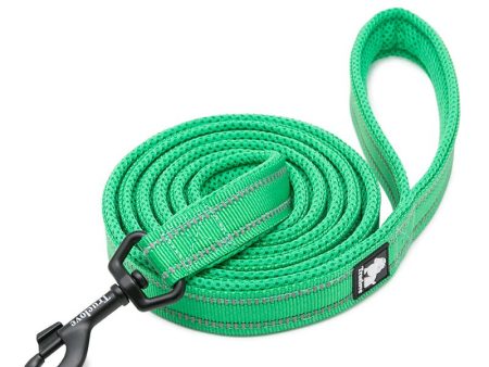 Truelove Dog Puppy Leads Airmesh Reflective 1.1m Green 4 Sizes on Sale