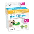 Catit Flower Fountain Triple Action Replacement Filters Pack of 5 Online