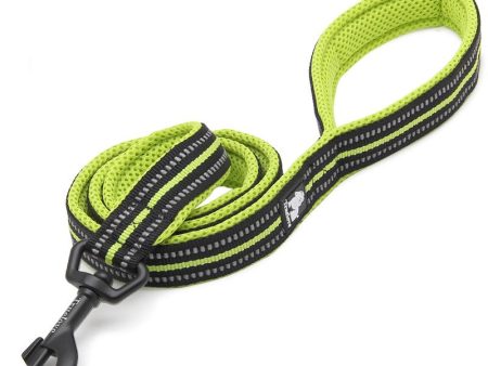 Truelove Dog Puppy Leads Airmesh Reflective 1.1m Neon Yellow 4 Sizes Fashion