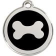 Red Dingo Enamel Dog ID Tags Bone 11 Colours on Sale