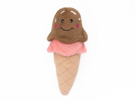 ZippyPaws NomNomz Plush Ice Cream Dog Toy on Sale