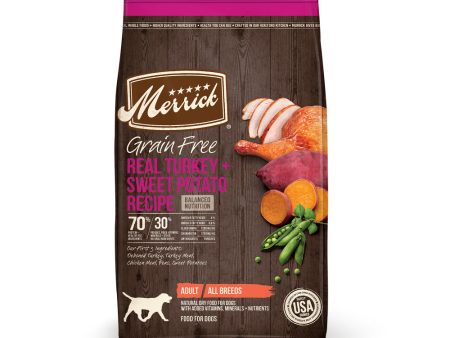 Merrick Grain Free Adult Turkey & Sweet Potato Recipe Dry Dog Food For Cheap