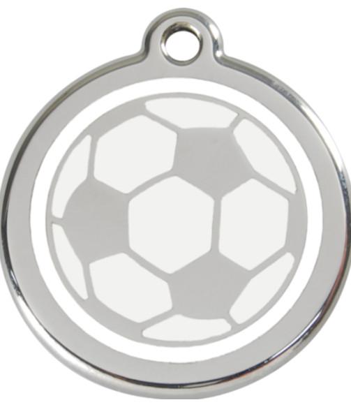 Red Dingo Enamel Dog & Cat ID Tags Soccer Ball Online Hot Sale