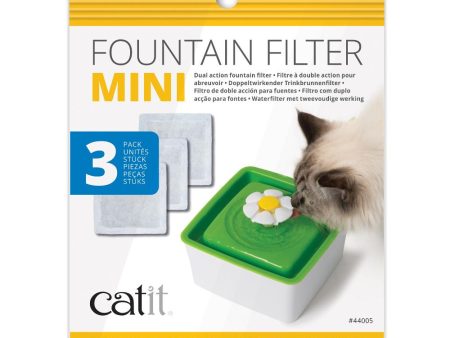 Catit Mini Flower Fountain Dual Action Replacement Filters Pack of 3 Online Sale