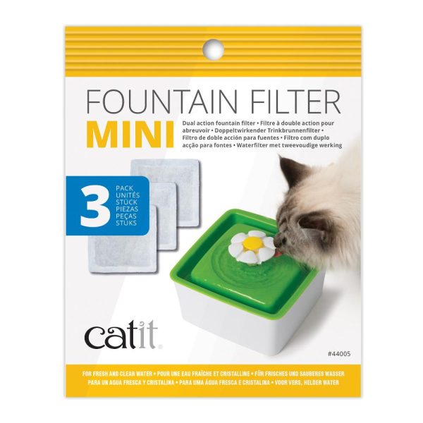 Catit Mini Flower Fountain Dual Action Replacement Filters Pack of 3 Online Sale