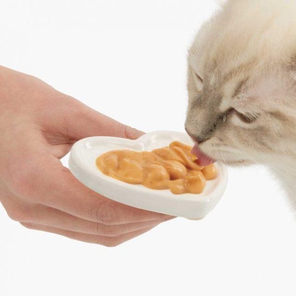 Catit Creamy Heart-Shaped Treat Dish Cheap