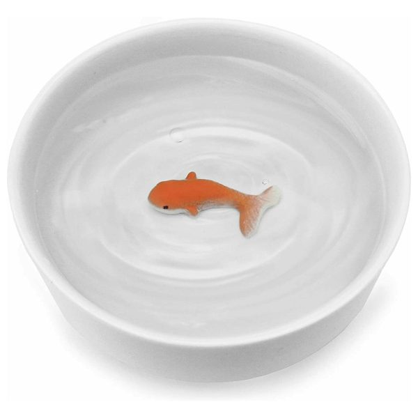 Goldfish Ceramic Water Bowl for Cats Sale