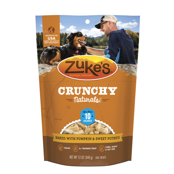 Zukes Crunchy Naturals Baked with Pumpkin &  Sweet Potato 10s Dog Treats on Sale