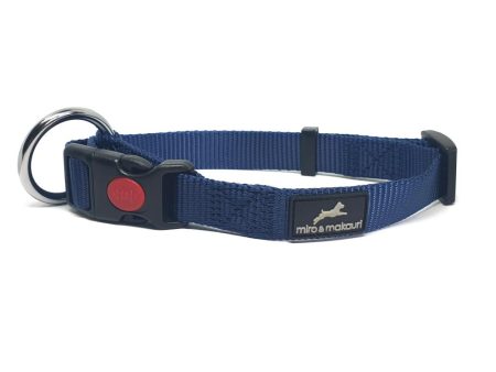 Miro & Makauri Belay Nylon Safety Dog Collars Navy 4 Sizes Online Hot Sale