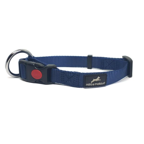 Miro & Makauri Belay Nylon Safety Dog Collars Navy 4 Sizes Online Hot Sale