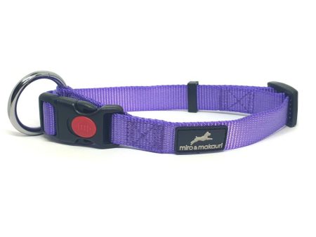 Miro & Makauri Belay Nylon Safety Dog Collars Purple 4 Sizes Online now